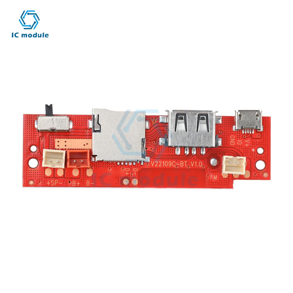 V109 DC 5V BT Audio Amplifier Decoder Board DIY Mp3 Amplifier BT Module Micro USB Interface TF/USB