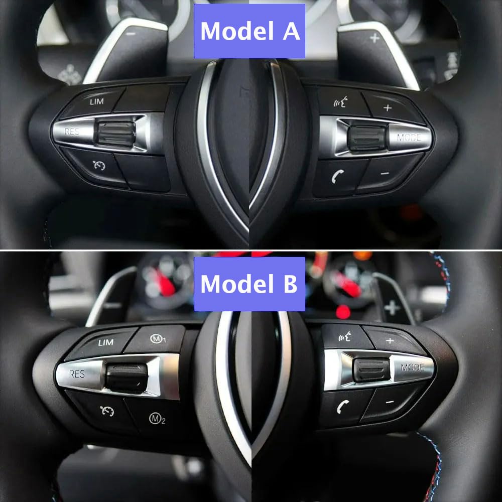 Multifunction M Sport Steering Wheel Control Switch Button Covers for BMW | Steering Accessories Control Button Trim Replacement for M Series F10 F11