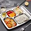 Stainless Steel 5-Compartment Meal Tray
