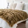 High End Imitation Fox Blanket Minimalist Ins Style Faux Leather Blanket PV Velvet Blanket Bed End Blanket