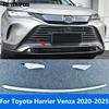 For Toyota Harrier Venza - 2024 2025 Chrome Front Lower Bumper Grille Racing Grill Molding Trim Accessories Car Styling