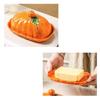 Pumpkin Butter Tray With Lid, Covered Container for Breakfast Bread, Dining Table, Refrigerator Storage, Thanksgiving Meals Use