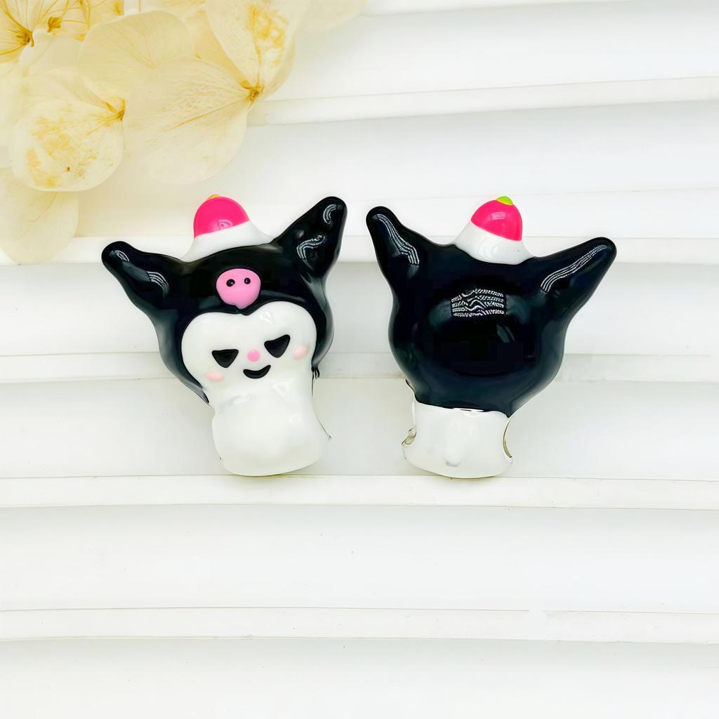 DIY Hand-Painted Silver-Plated KT Cartoon Beads - Creative Jewelry Accessories