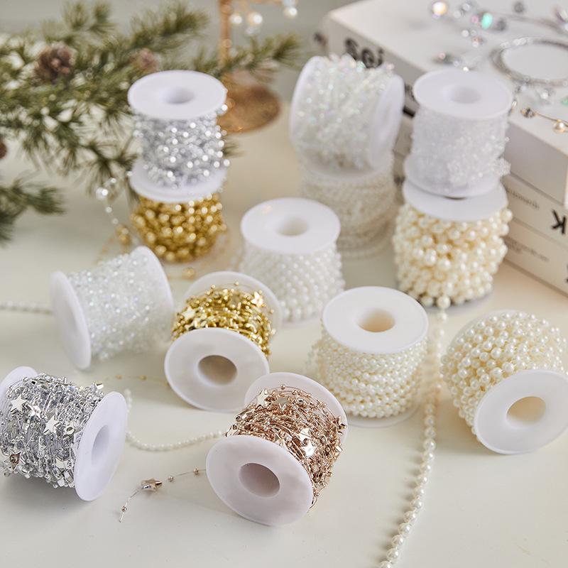 DIY Pearl Beaded Christmas Tree Ornaments - Creative Holiday Decor