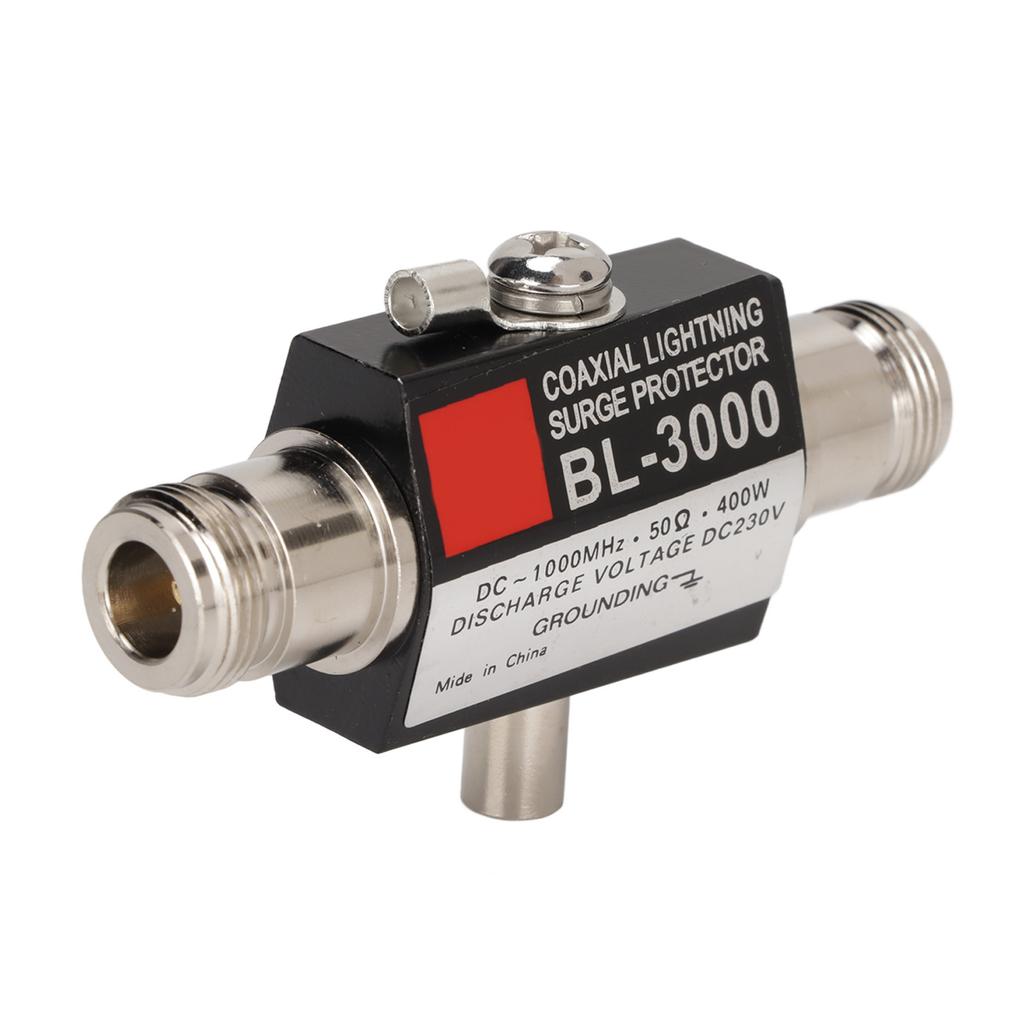Yinitone BL‑3000 Coaxial Lightning Surge Protector N Female to N Female Lightning Arrester for Communication Equipment