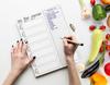Inkdotpot Poznámkový blok Weekly Meal Planner 7" x 10, "Kuchyňské menu" Magnetický blok pro plánování jídla s odtrhávacími listy S-54