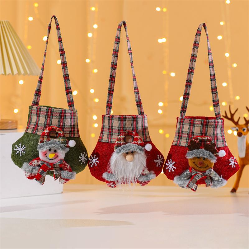 Non-Woven Cartoon Christmas Tote Candy & Gift Bag