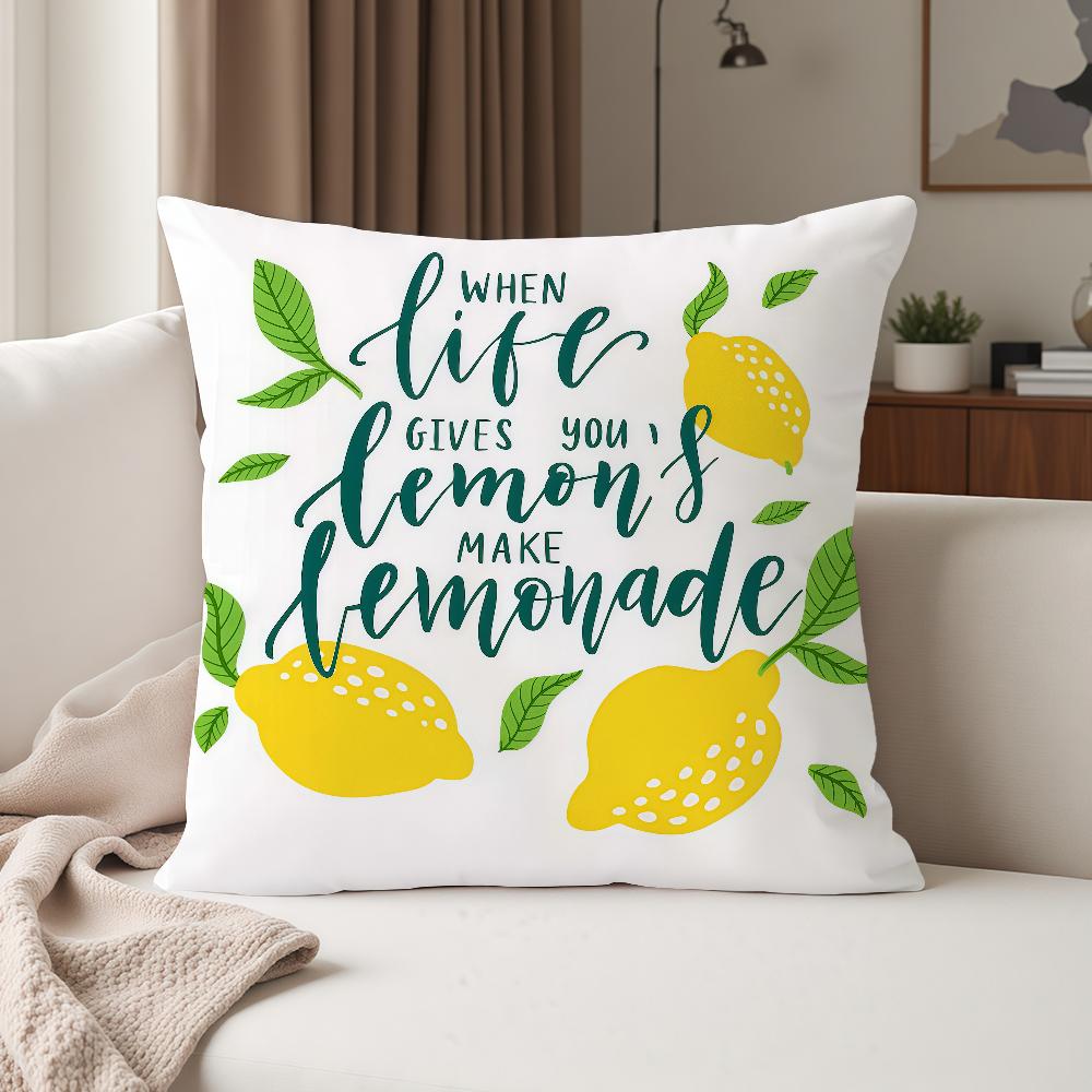 Art When Life Gives You A Lemon Pillow Case Suitable For Bedrooms Living Rooms Cars Home Decoration