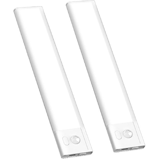 2 Pack Under Cabinet Lighting, 3 Colors & Dimmable Motion Sensor Light Indoor, 900mAh Rechargeable Under Cabinet Lighting Magnetic for Kitchen,