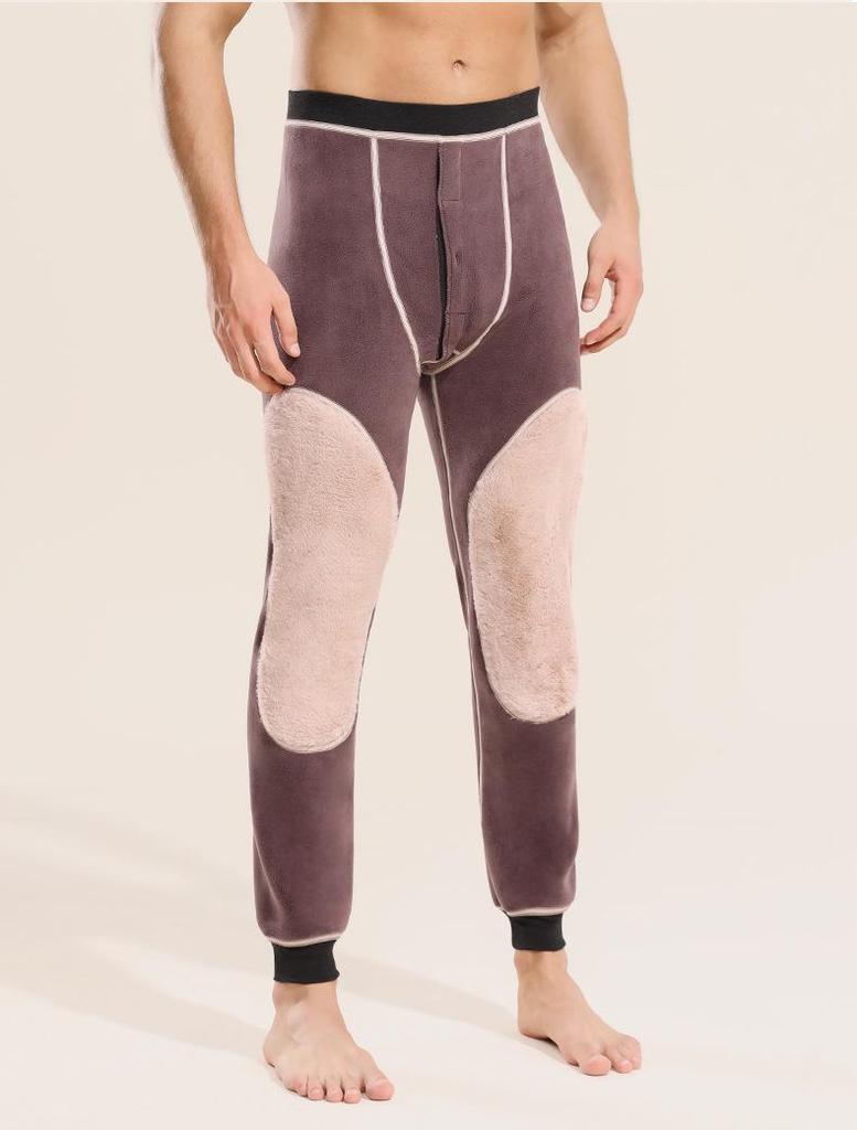 Pantalon en coton polaire extra épais pour hommes d'âge moyen et âgés, 900g, 280 lbs+, Grande taille, Vêtement chaud pour l'hiver