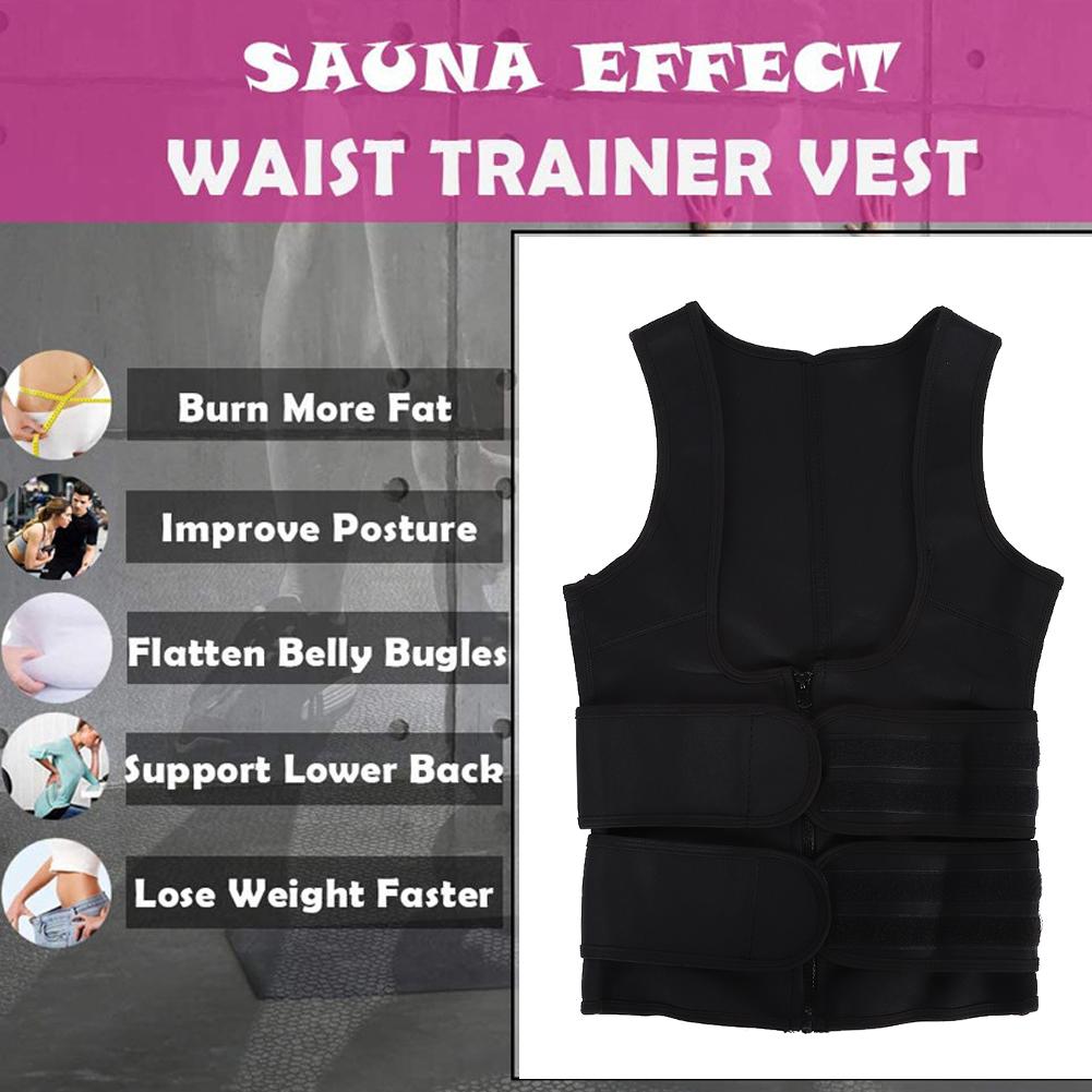 Women Fitness Body Shaper Vest Sweat Fat Burning Weight Loss Waist Trainer ShapewearXL