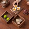 Fánshùn Double-Layer Wooden Snack Tray with Lid