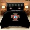 Portugal National Football Team Pattern Bedding Quilt Set  Home Decoration  Gift (1 * duvet cover + 2 * pillowcase  without core)
