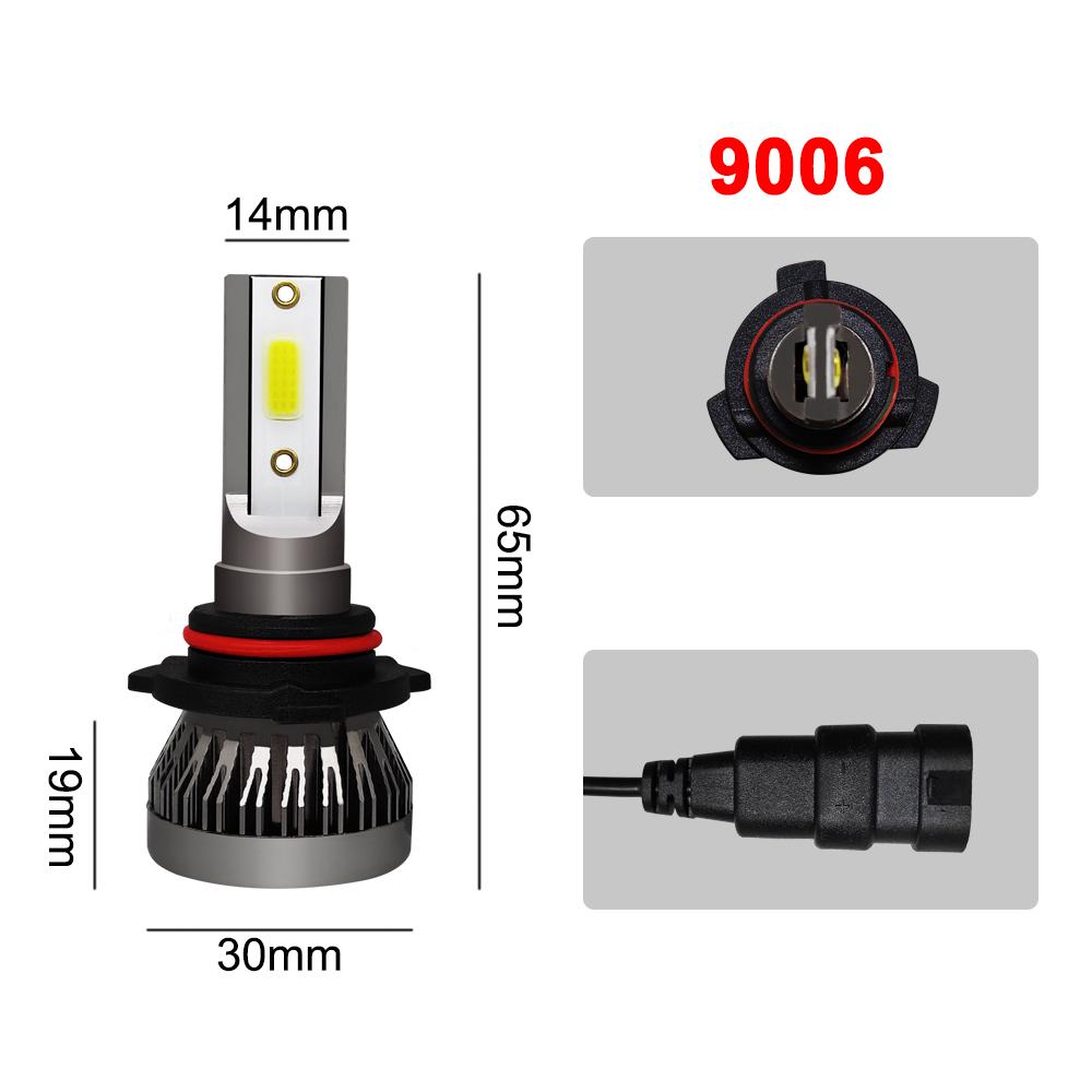 1pc COB LED Car Lamps Headlight  H1 H4 H7 H11 9005 9006 Car Lamps Headlight Conversion Kit 90W 12000LM  6000K Fog Light Lamp