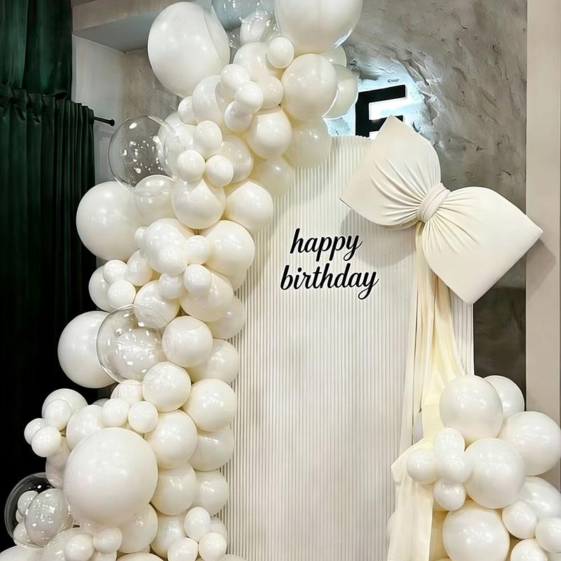 5-36inch White Balloon Party Design Birthday Wedding Party Coming Age Ceremony Background Home Indoor Outdoor Scene Decoration