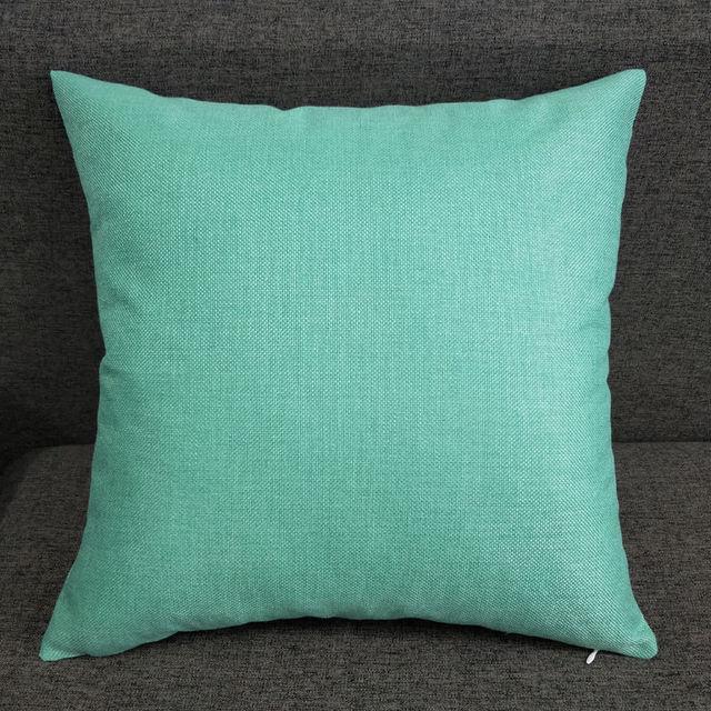 Thick Linen Fabric Throw Pillow Living Room Cushion Sofa Cover Bedside Back Pillow Car Lumbar Pillow Cover Office Use Back Cover