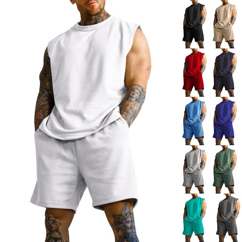 

Men s Lightweight Performance Short Sleeve and Shorts Set M чёрный