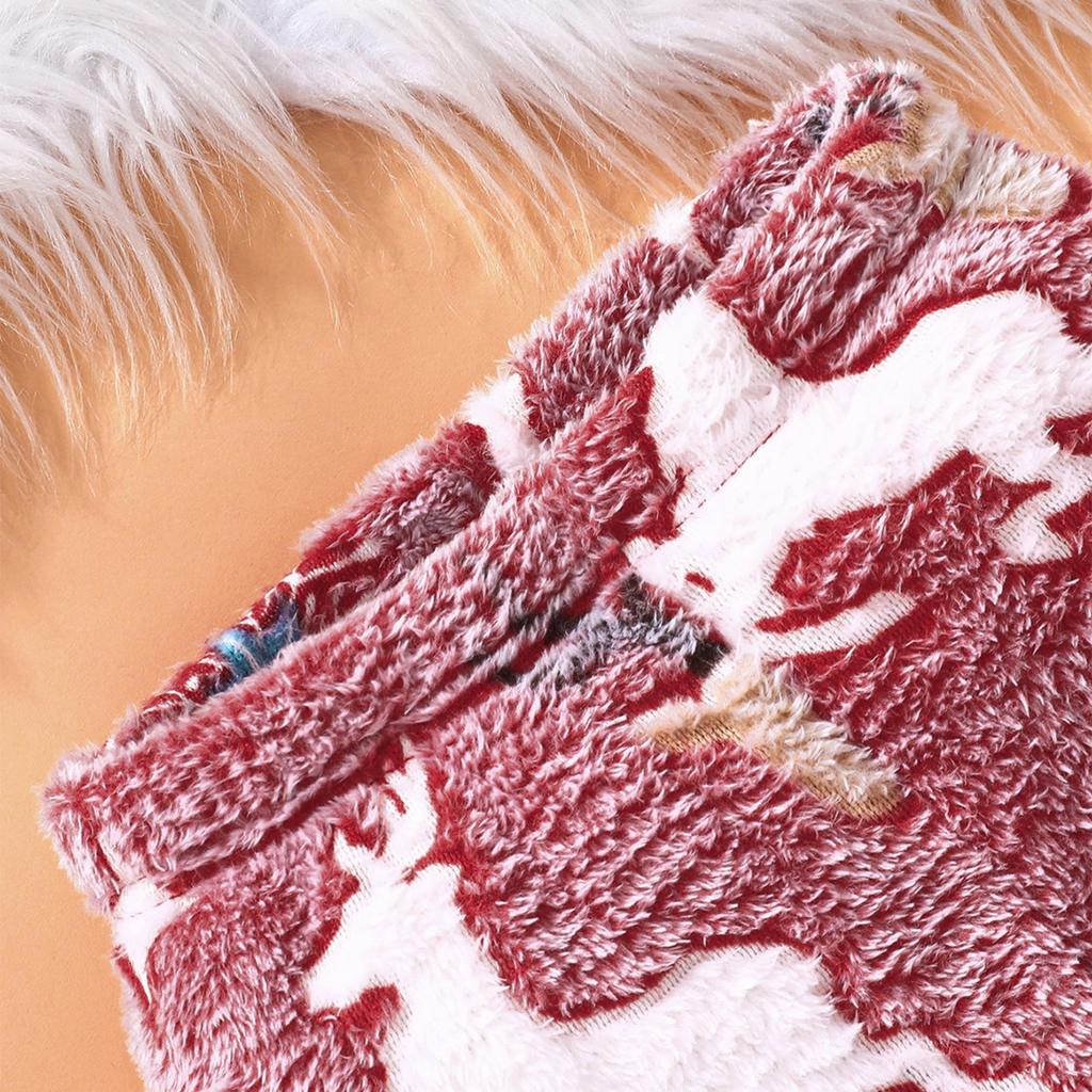 Kids Christmas Long Sleeve Round Neck Top and Pants Set for Boys Girls, Cute Winter Warm Outfit