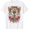 Egypt Ancient Pharaoh with Roses Sphinx Egyptian T-Shirt(1)