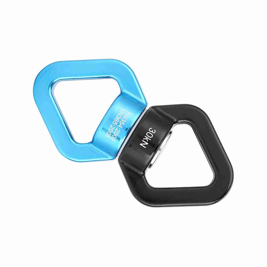 30KN Climbing Yoga Swivel Safety Rotational Device Rotator Multi function Connector(blue&black)