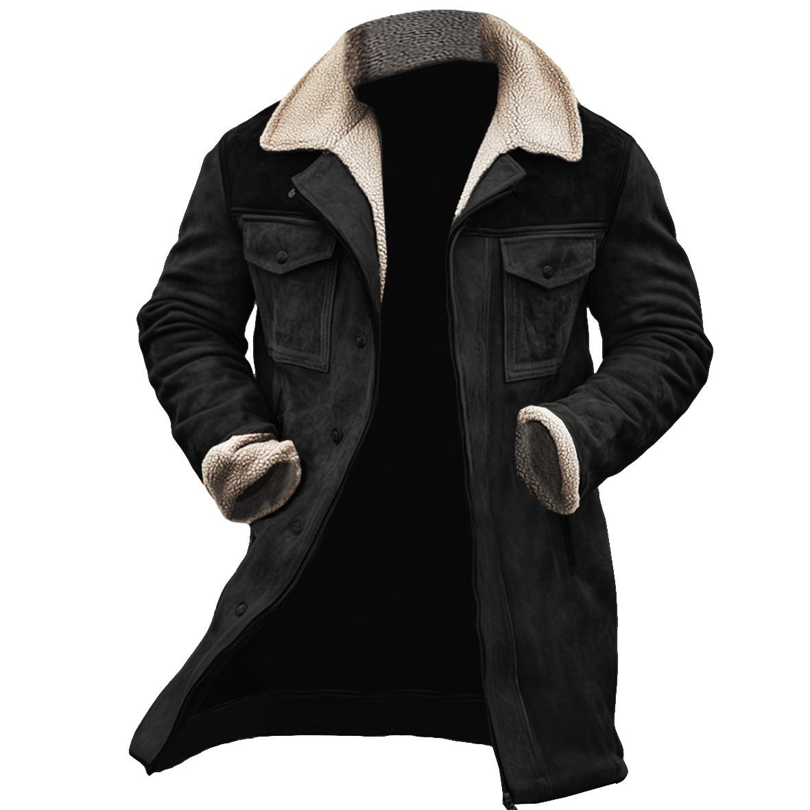 2025 Men`s Winter Suede Fleece Jackets