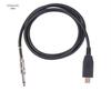 Gold-Plated USB to 6.35mm Electric Guitar Double Shielded Noise Reduction Cable