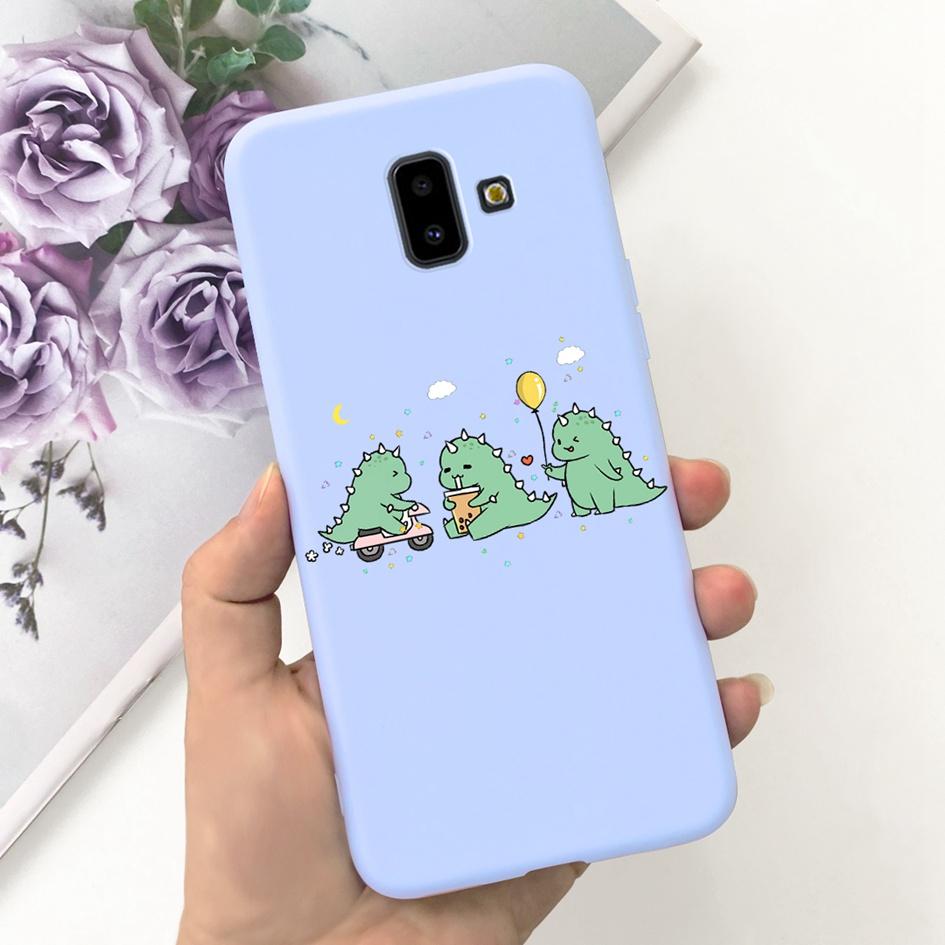 For Samsung Galaxy J4 J6 Plus 2018 Case Popular Flower Soft Silicone Phone Back Cover For Samsung J6Plus J4Plus J610F J415F Capa