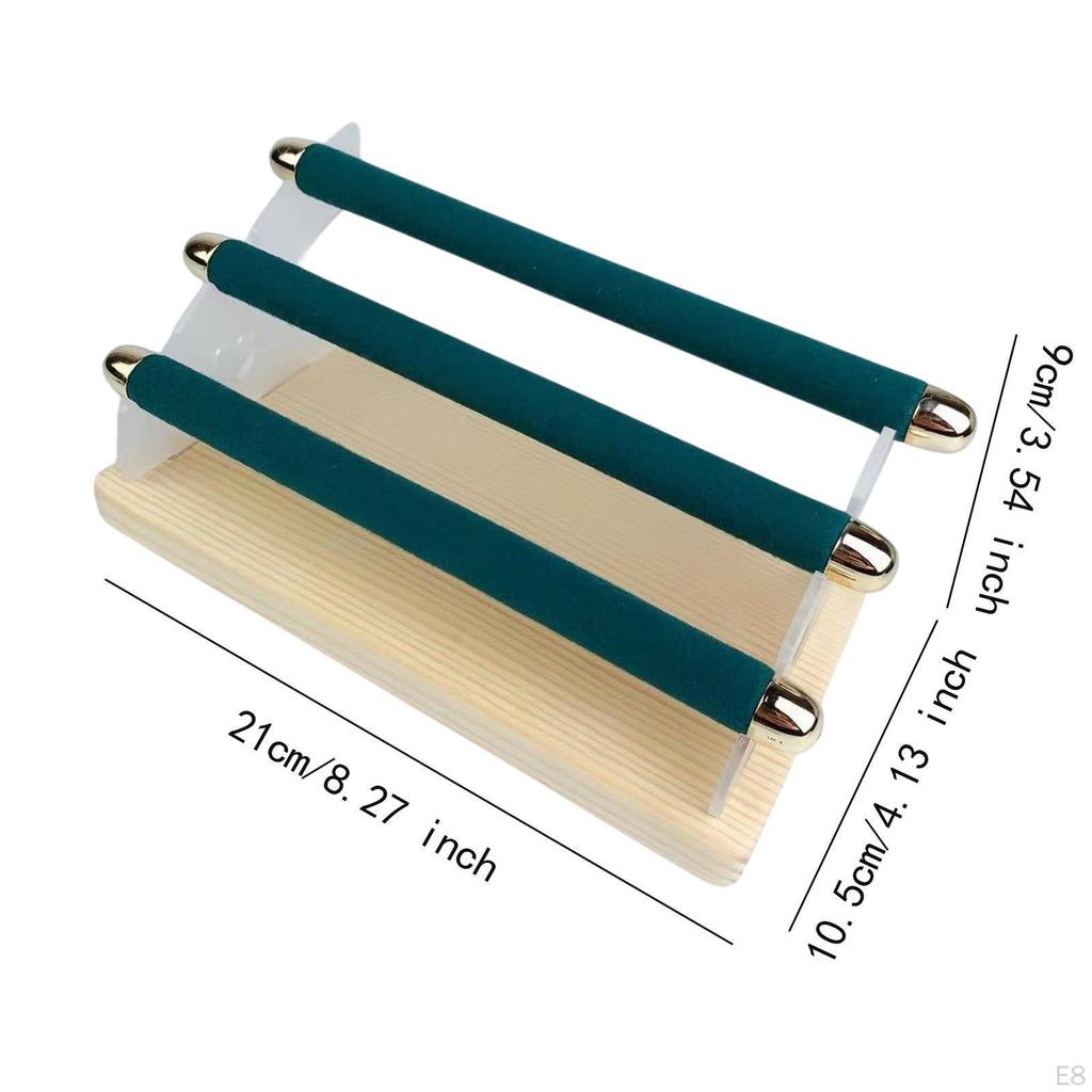 Finger Ring Display Stand Jewelry Holder Rack 3 Layer Risers Storage Tower Organizer Shelf for