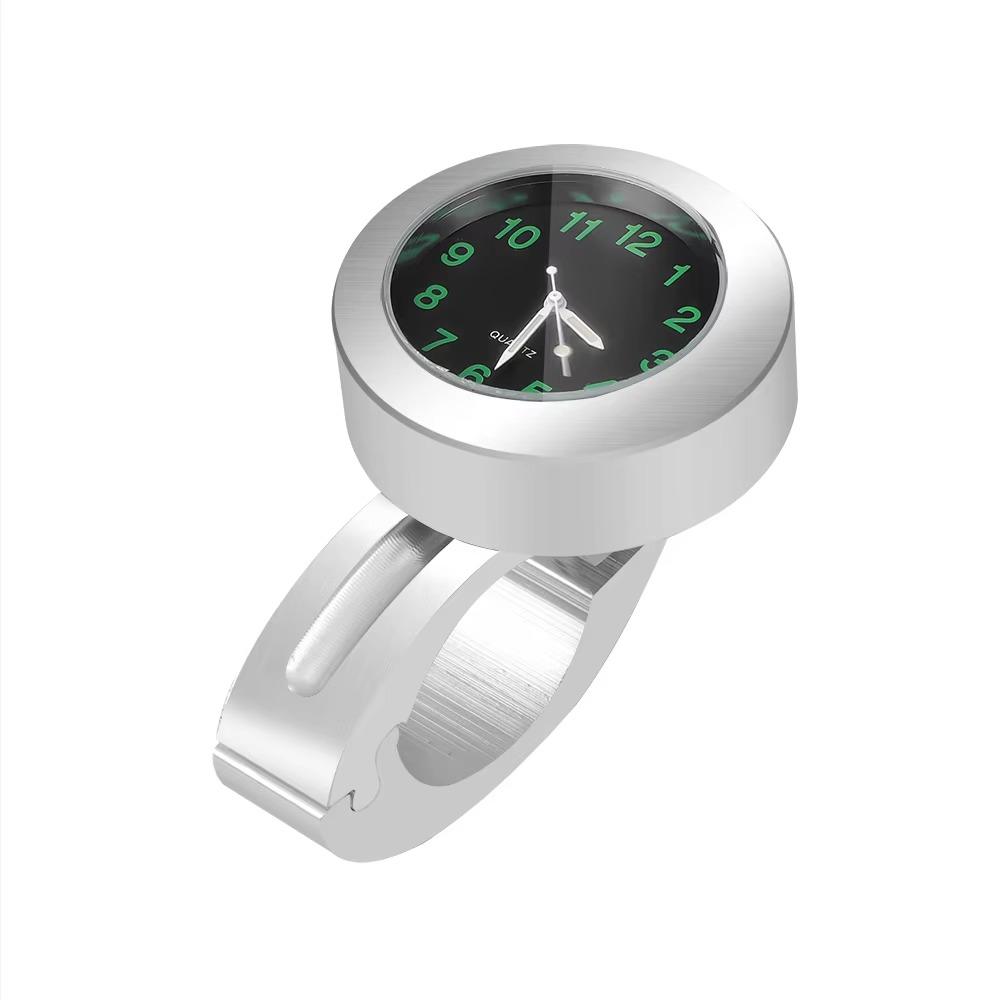 Montre universelle étanche pour guidon de moto, horloge à quartz anti-poussière, avec clé, 22-28 mm