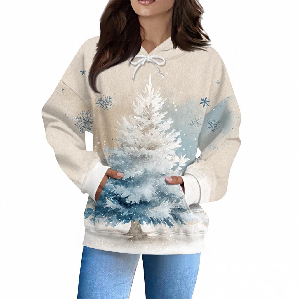 Women's Fashion Daily Casual Hoodie Long Sleeve Printed Top