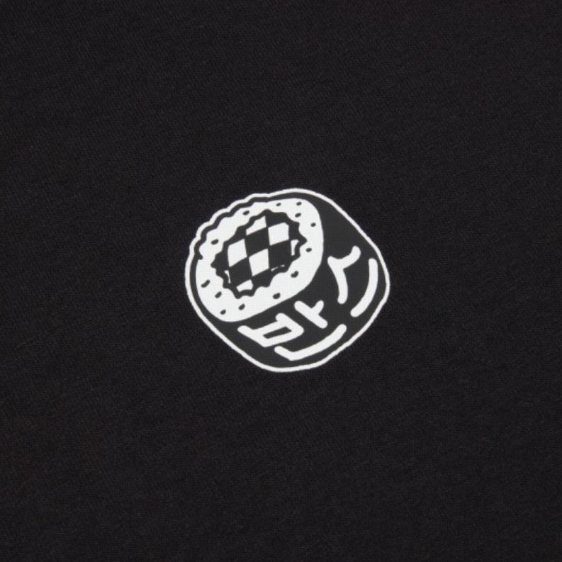 Vans Plain Minimalist Brand Logo Print Crew Neck Straight Fit Short Sleeve T-Shirt Men Tops Black VN000NWABLK1