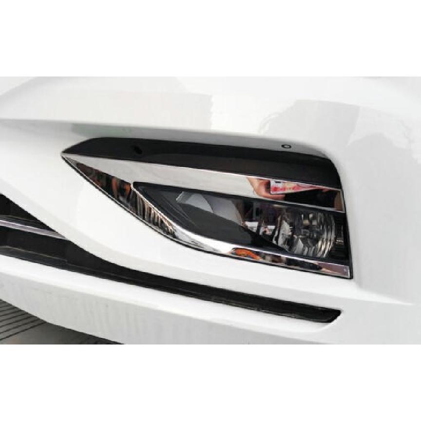For Volkswagen Jetta Mk7 2019-2021 Steel Silver Front Fog Light Lamp Strip Trim