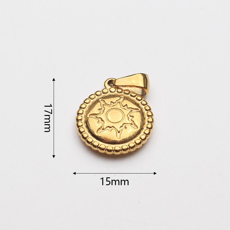 18K Gold-Plated Stainless Steel Star Necklace Pendant with Bracelet