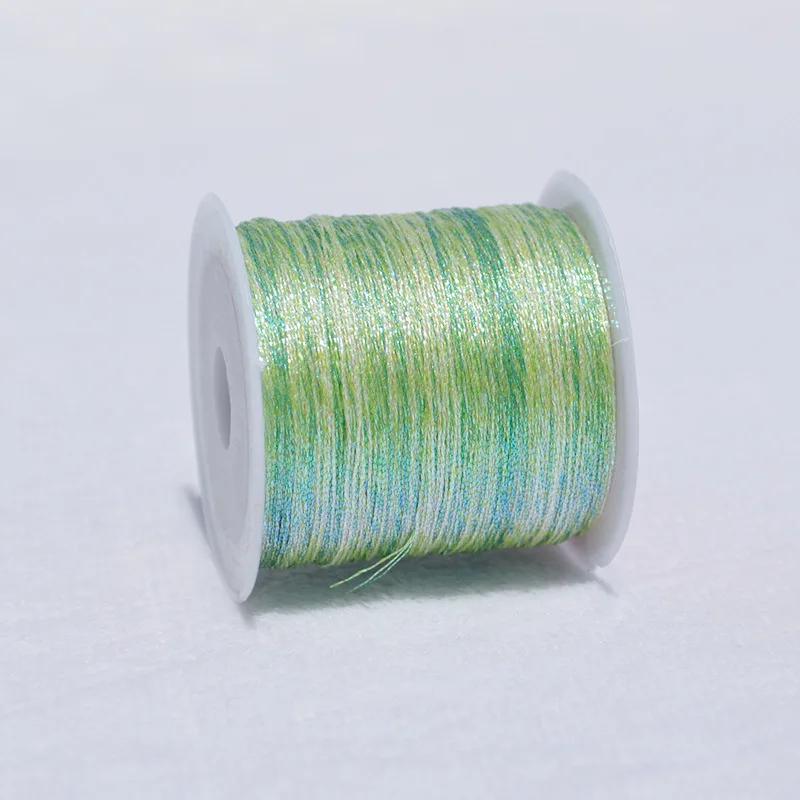 50Meters 0.4mm Colorful Thread For DIY Handmade Necklace Bracelet Braided Rope Embroidery Crochet String Jewelry Making 2046