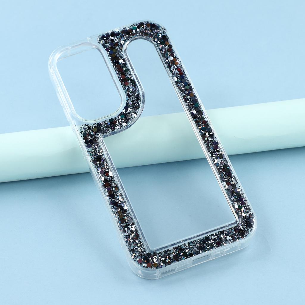 For Samsung Galaxy A36 5G Case Glitter Epoxy Soft TPU Clear Back Cover