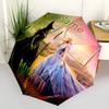 1pc Wicked Custom Name Automatic Folding Umbrella - Compact 8-Rib Design, Durable Plastic & Iron, Daily Use 012