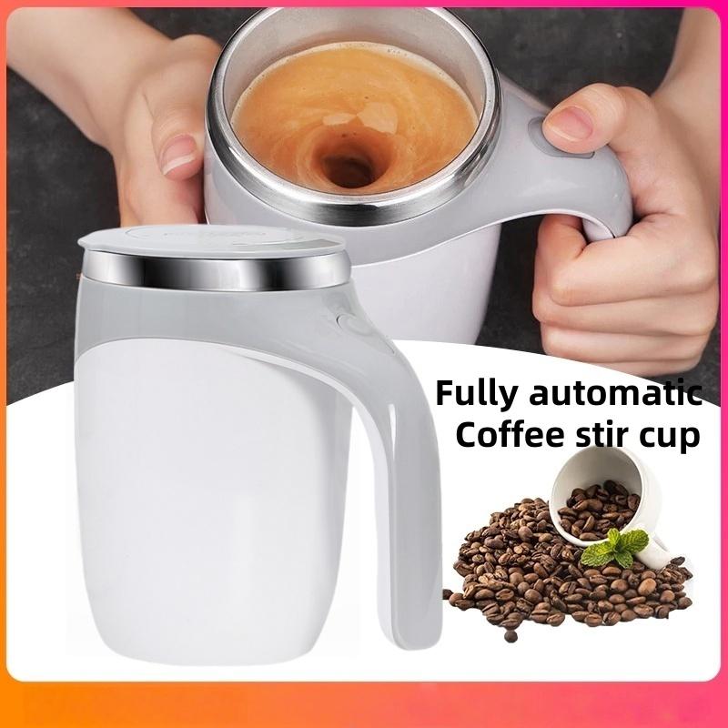 Premium 380ML Self Stirring Coffee Mug 304 Stainless Steel Milk Cup Automatic Mixing Cup Portable Electric Blender Creative Water Cup