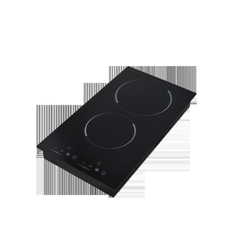 Domino Vertical Double-Head Commercial Electric Ceramic Stove - Embedded Design, Single Unit Available
