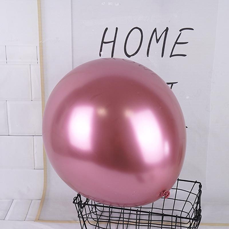 18 Inch Large Size Chrome Latex Metallic Balloons Globos for Wedding Birthday Decor