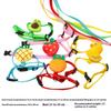 Cartoon Fruit Harness Rabbit Cat Harness And Leash Set Adjustable Pet Harnesses For Small Animals Outdoor Walking Traction Rope