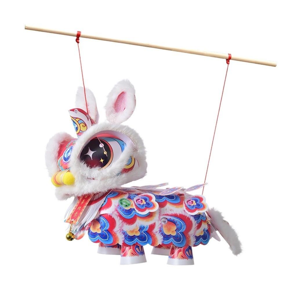 Traditional Chinese Style New Year Lion Dance Lantern Handmade Lantern Chinese New Year