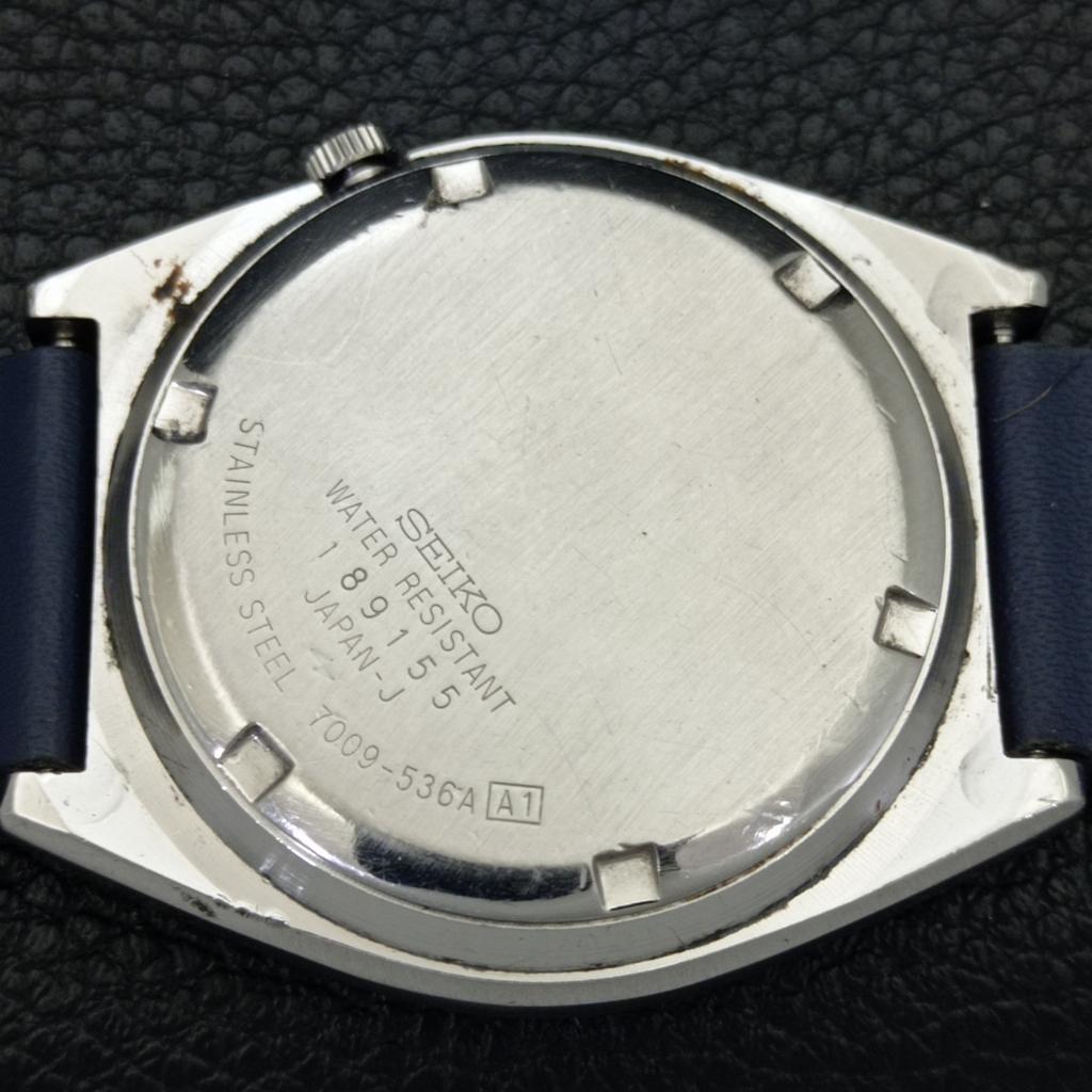AUTOMATIC 7009A VINTAGE SEIKO JAPAN MENS SKY BLUE COLOR DIAL WATCH A701455-5 R206b-a701455