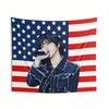 Durable American Flag Printed Kpop Concert Art Banner Stylish Wall Decor for Dorm Man Cave Outdoor Party Fan Gift