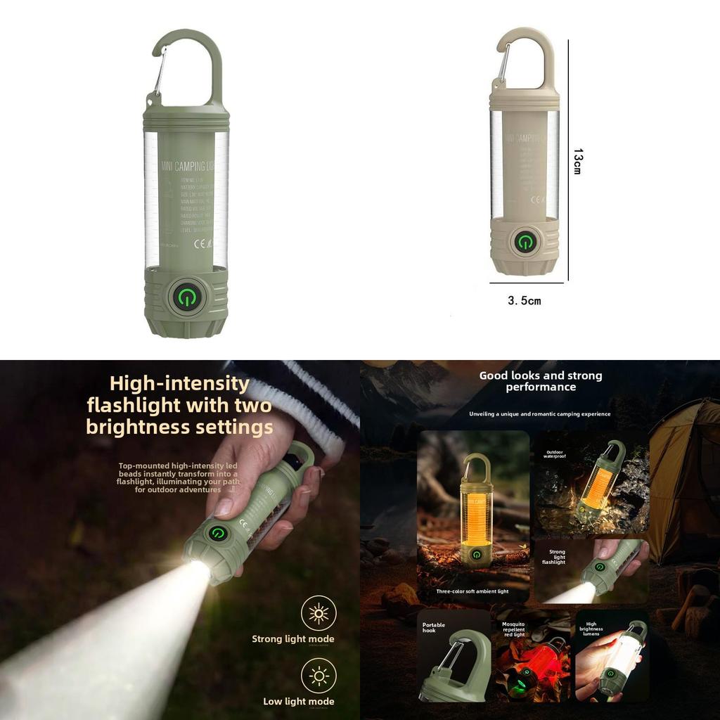 Led Camping Lantern With Rechargeable Battery For Hiking And Emergency Use