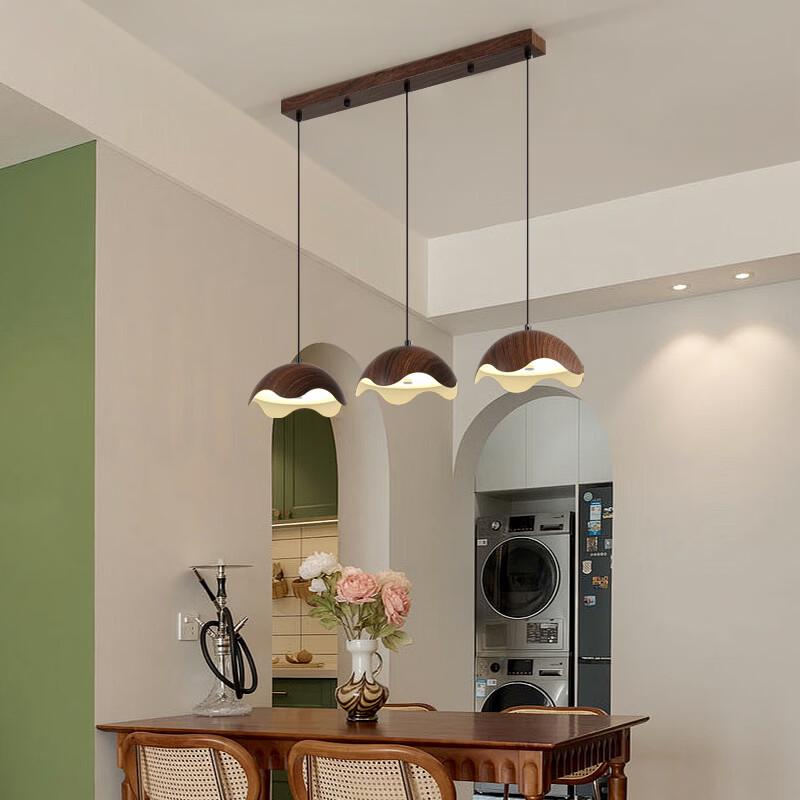 Dream Bubble Retro Walnut Pendant Lamp