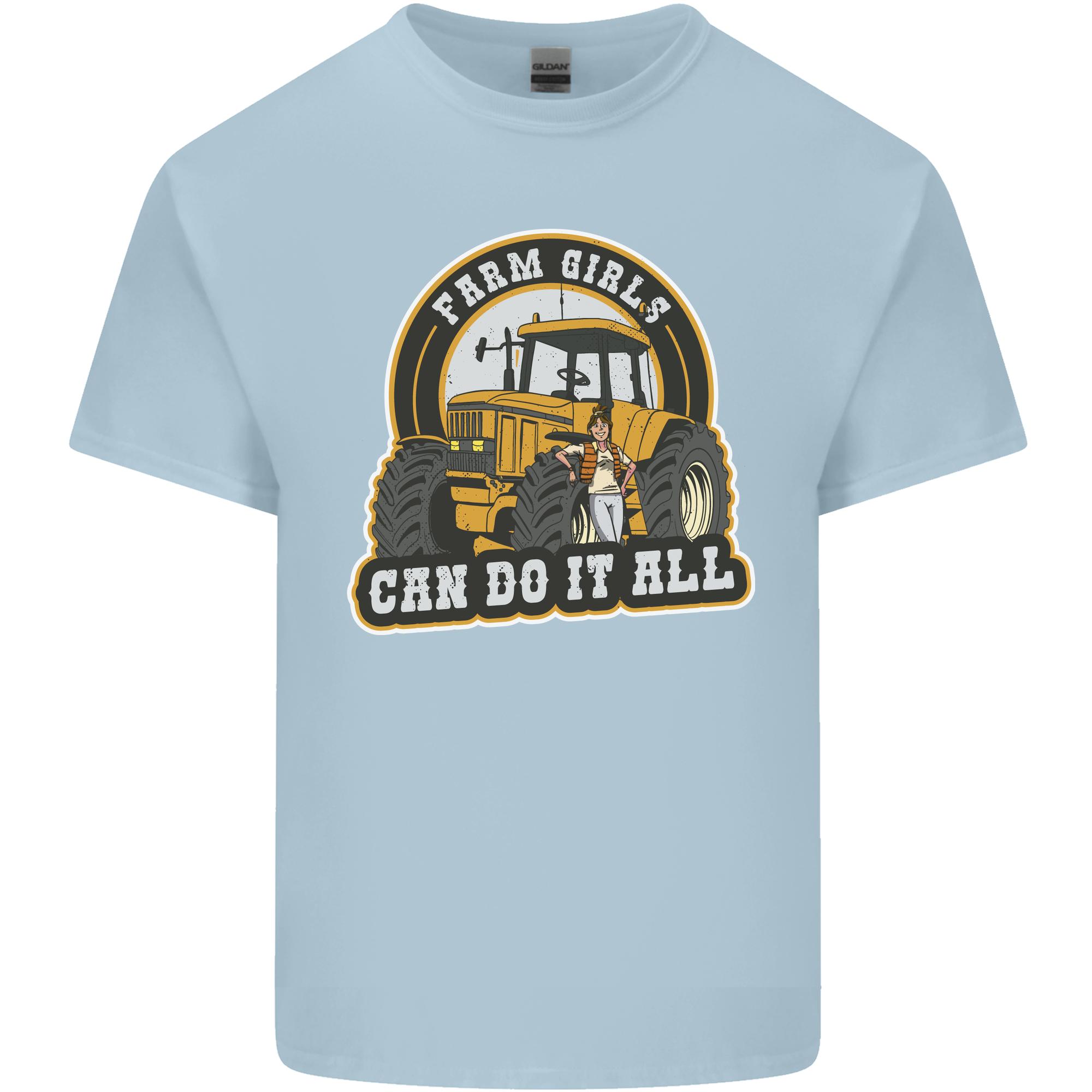 Farm Girls Can Do It All Funny Farming Unisexs Light Cotton TShirt S