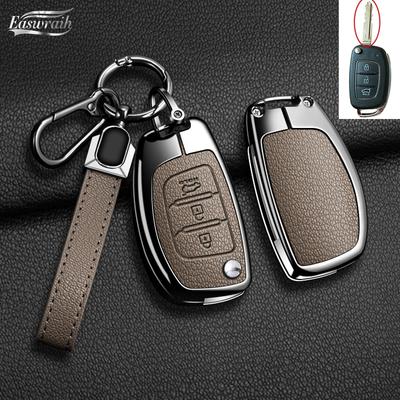 Autozubehör Schlüsselhülle Abdeckung Halter für Hyundai Creta I20 Tucson Elantra Santa Fe Klappschlüssel Schutz