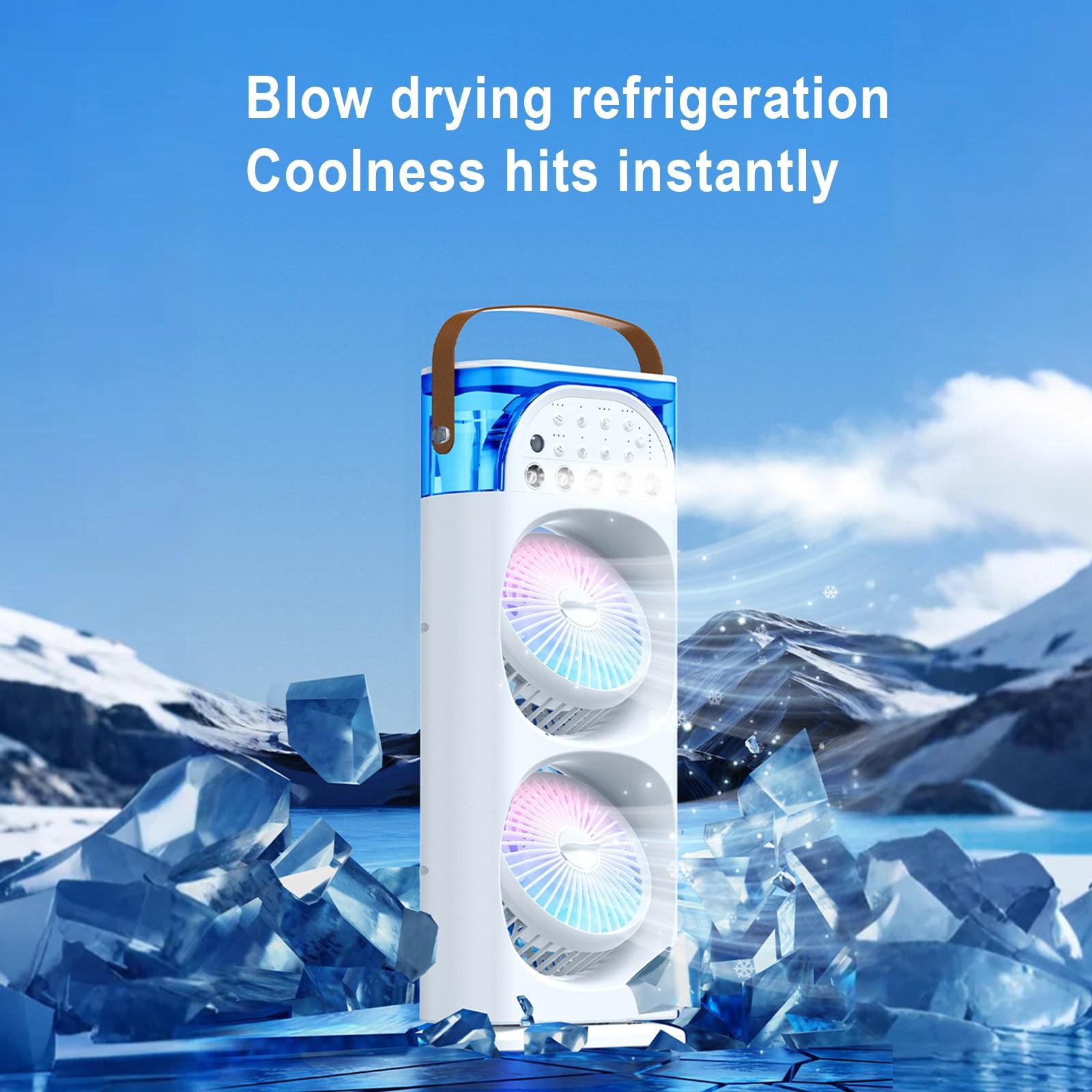 

Портативный вентилятор-кондиционер, испарительный охладитель, персональный USB-кондиционер с 3 скоростями обдува и 3-часовым таймером, портативный вентилятор-кондиционер для комнаты One Size