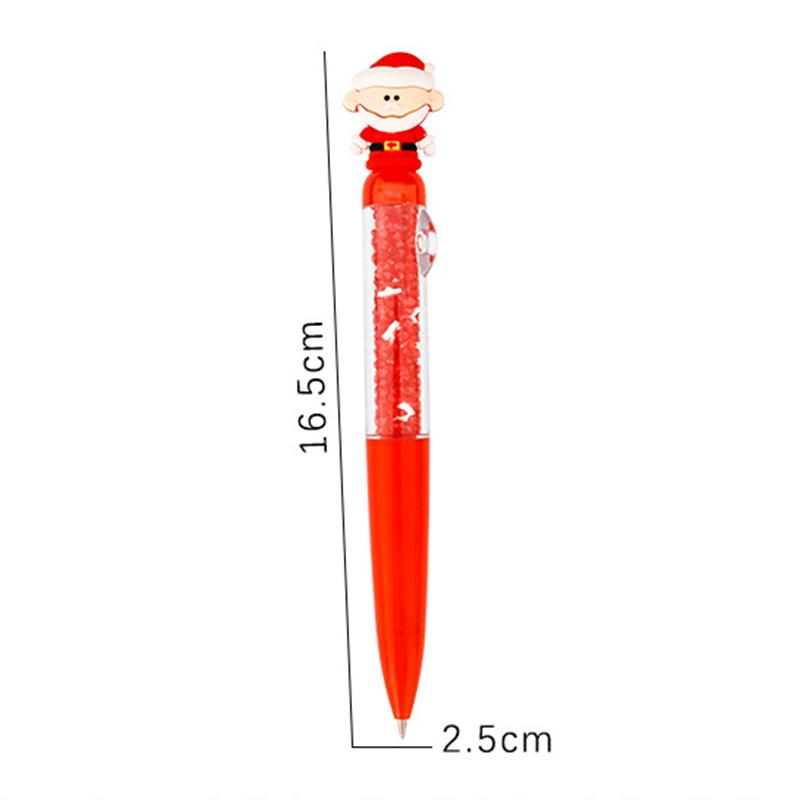Cartoon Christmas Ballpoint Pen Cute Santa Claus Pen For Student Stationery Gift