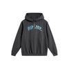 Sudadera con capucha holgada con estampado de letras Badfive para hombre Li Ning Sudaderas Gris Oscuro AWDU087-7